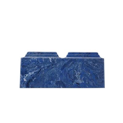 blue companion cultured marble cremation urn